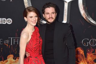 Rose Leslie and Kit Harington attend the "Game Of Thrones" Season 8 NY Premiere on April 3, 2019 in New York City