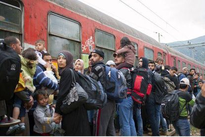Migrants in Europe.