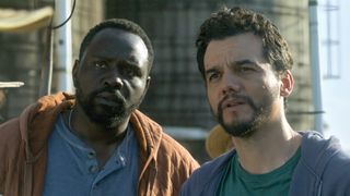 Brian Tyree Henry and Wagner Moura in Dope Thief