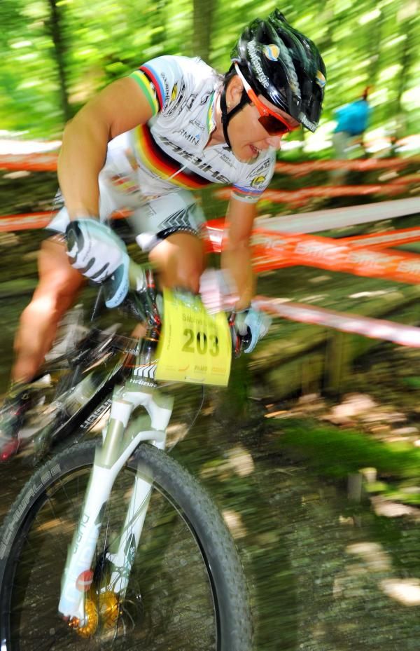 Sabine Spitz (Sabine Spitz Haibike Pro Team) on her way to fourth place