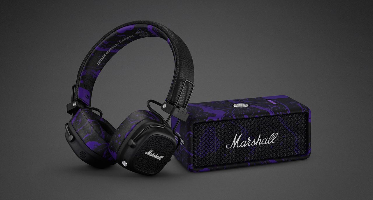 Marshall's 60th Anniversary Jimi Hendrix collection is expanded with a special edition Studio Vintage head and cab, plus Emberton III speaker and Royal V headphones.