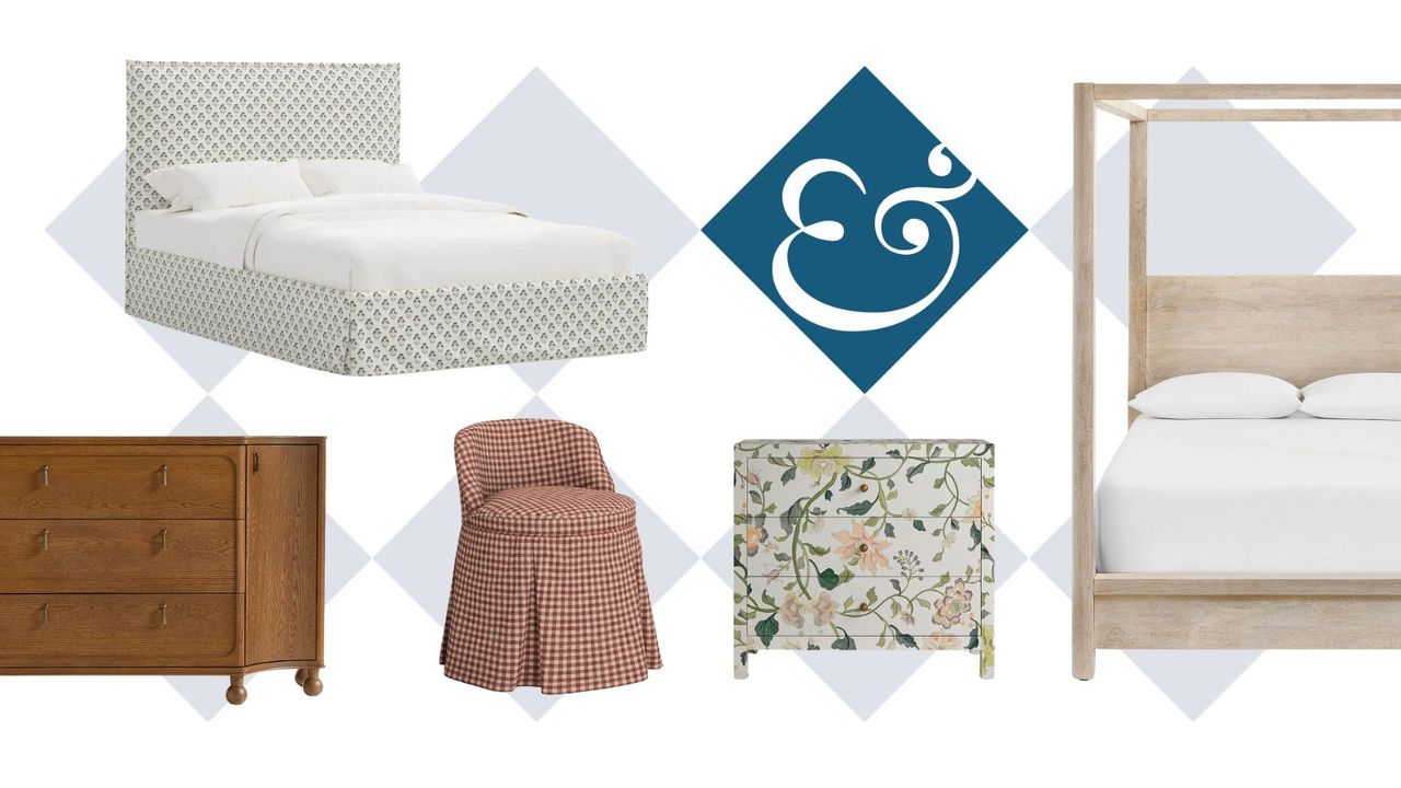 collage of bedroom furniture