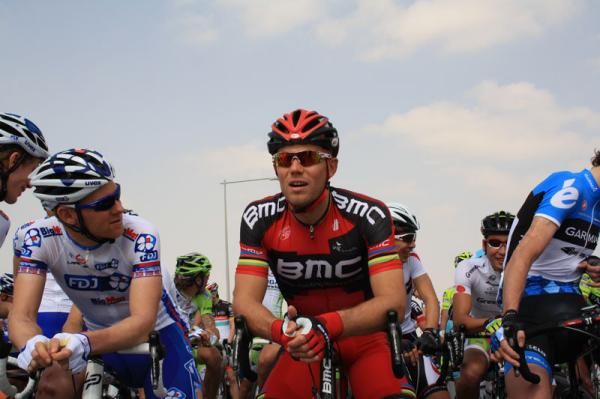 Thor Hushovd (BMC) on the start line