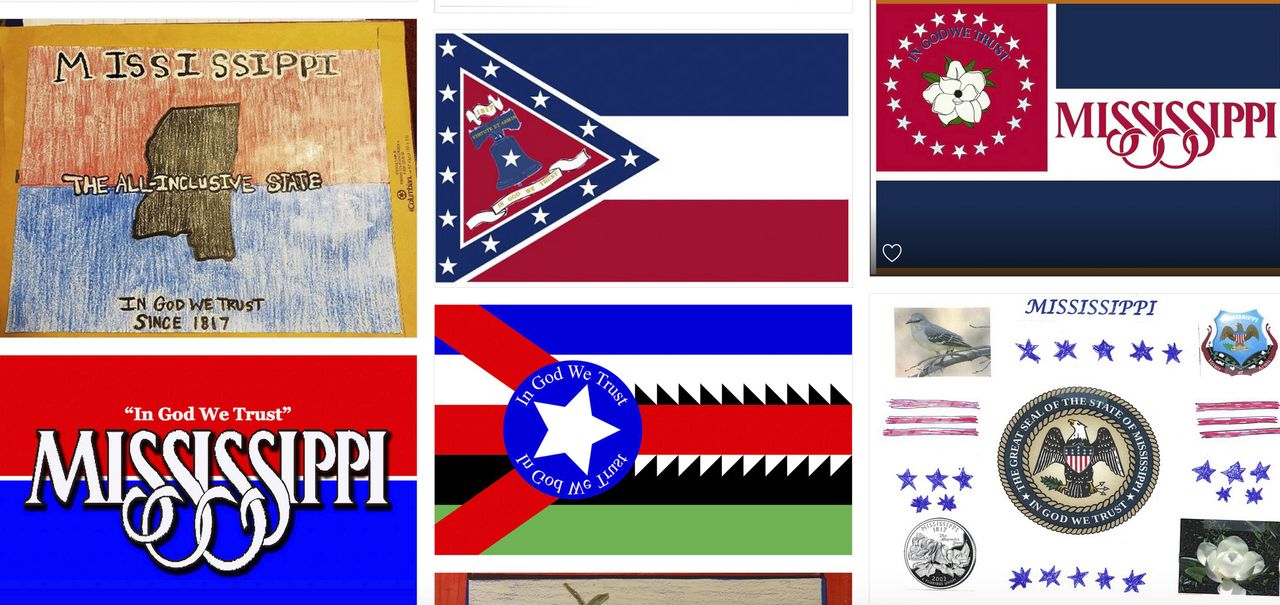 Some of the proposals for Mississippi&amp;#039;s new state flag.