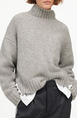 Chunky Alpaca Blend Turtleneck Sweater