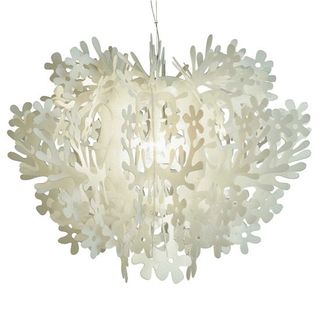 white colour fiorella suspension chandelierlight
