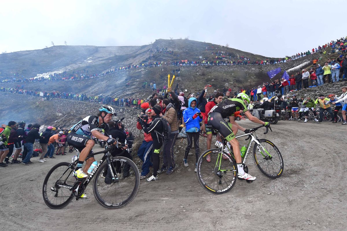 Ryder Hesjedal follows Rigoberto Uran
