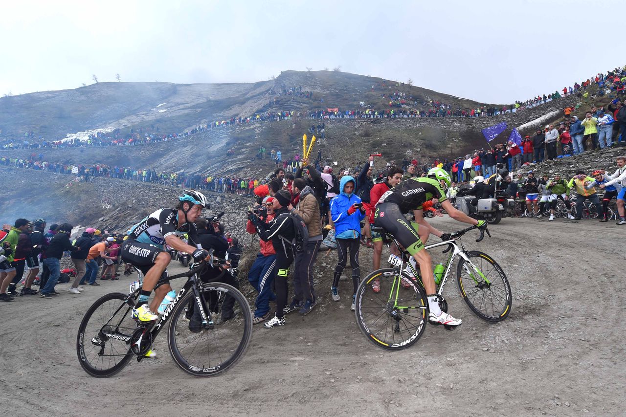 Ryder Hesjedal follows Rigoberto Uran