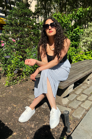 Beauty Writer Gabrielle Ulubay tests the Sam Edelman Ethyl Low Top Sneakers