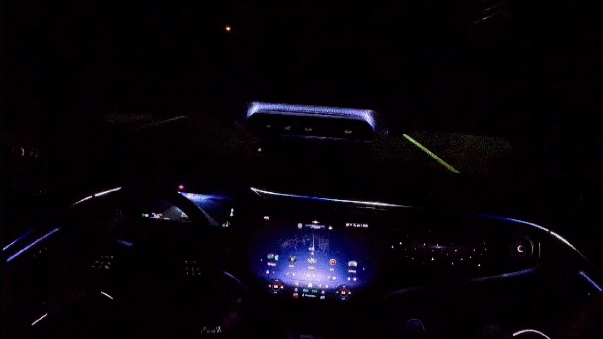 2025 Mercedes-Benz EQS Sedan ambient lights.