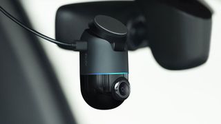 70mai Dash Cam Omni Dashcam attached to windscreen next to the rearview mirror