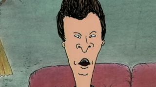Close up of Butt-Head's face in Beavis and Butt-Head