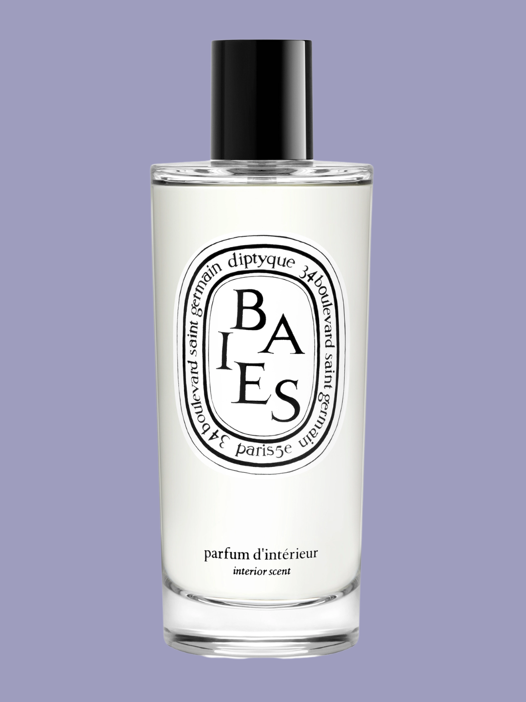A bottle of berry room spray from Diptyque