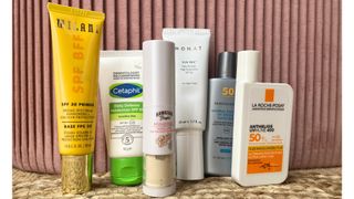 A selection of the sunscreens we tested for this guide