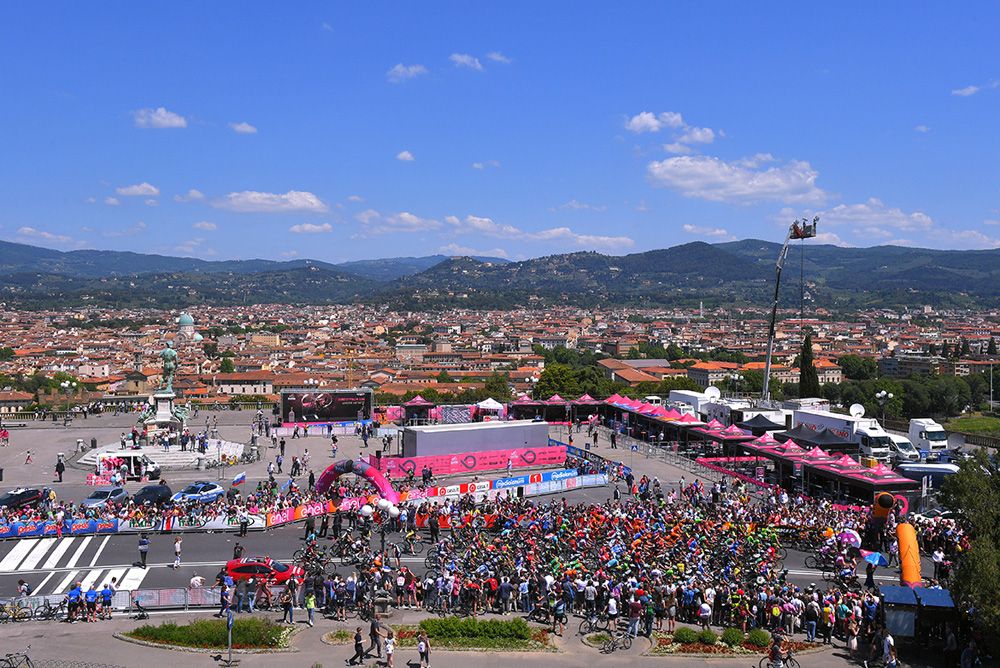 There was an amazing view across Florence at the start