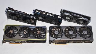 Multiple graphics cards from several generations