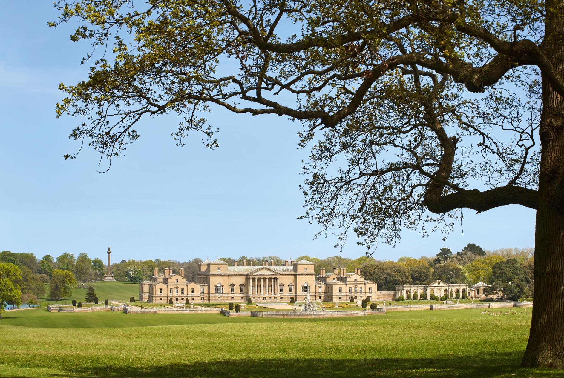 Fig 1: The grand south front. Holkham Hall, Norfolk. Photo by Will Pryce for the Country Life Picture Library. ©Country Life