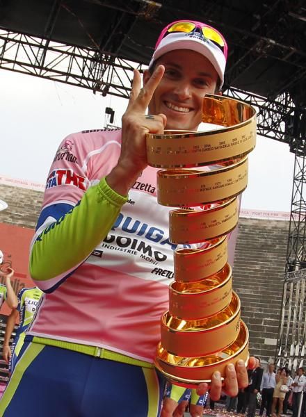 Basso with his trophy