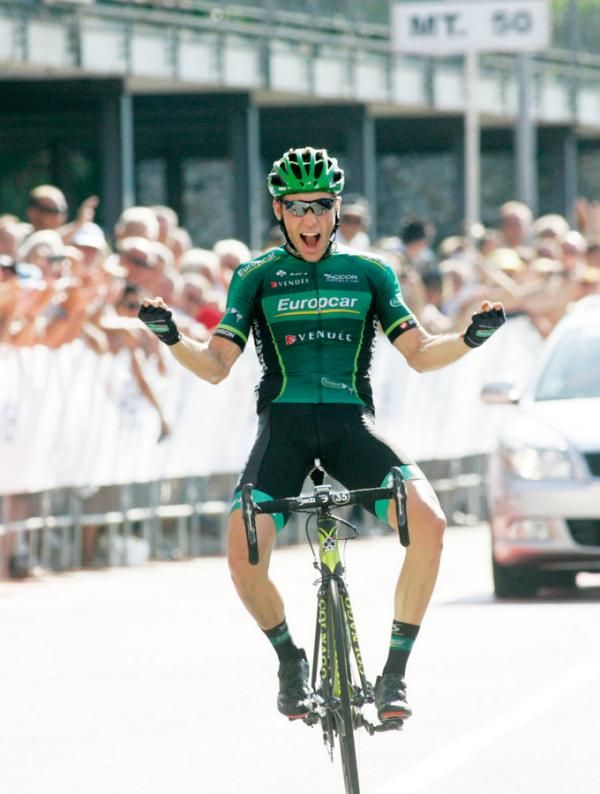 David Veilleux (Can) Team Europcar celebrates his win