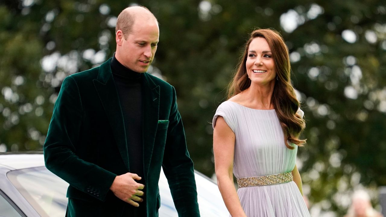 The Prince and Princess of Wales arrive at the Earthshot Prize Awards in 2021