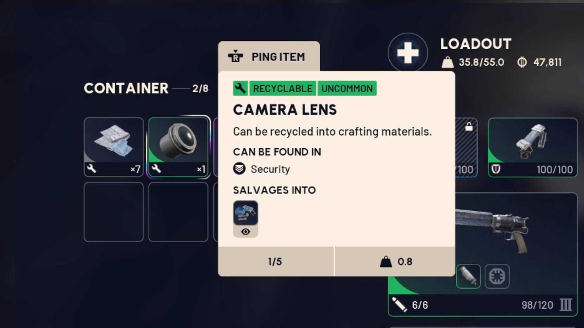 Arc Raiders camera lens