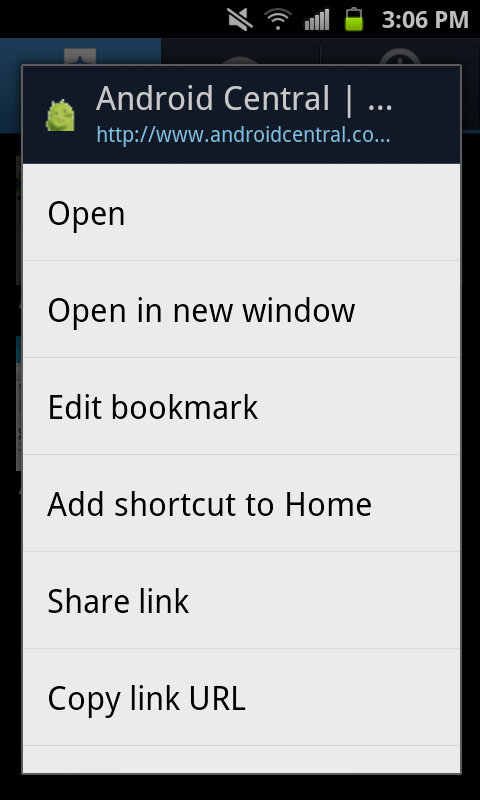 Paging android. How to add sites Bookmark Android.