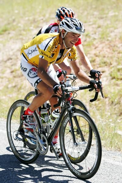 Francisco Mancebo Perez (Rock Racing) managed to hold on to the leader's jersey, but he had to work hard to do so.