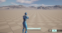 A screenshot from an Unreal Engine 5 GAS game demo