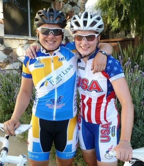 Maddie Godby and I, team sprint partner and training partner.
