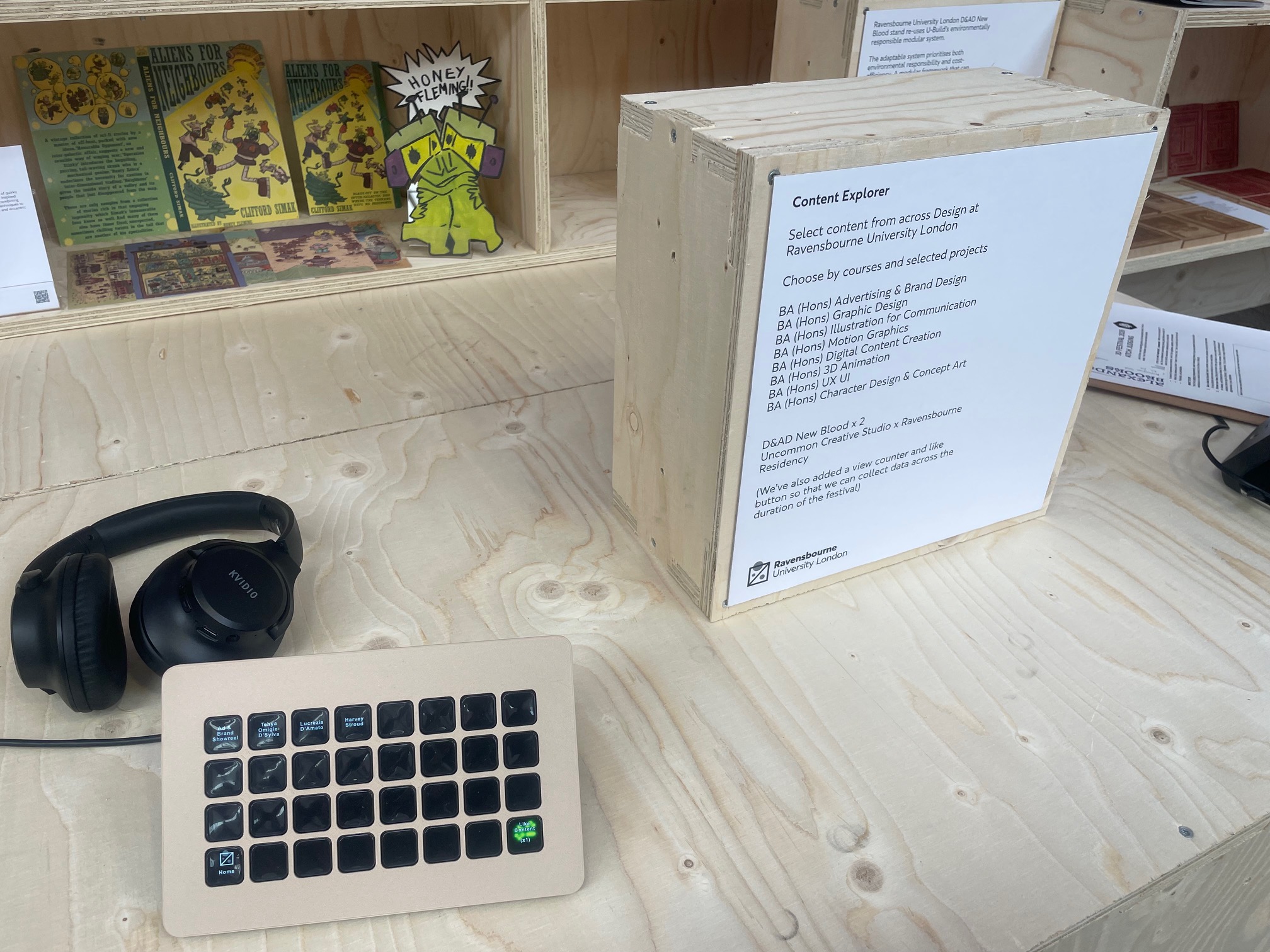 graduate show stands at D&amp;amp;AD New Blood Festival 2026