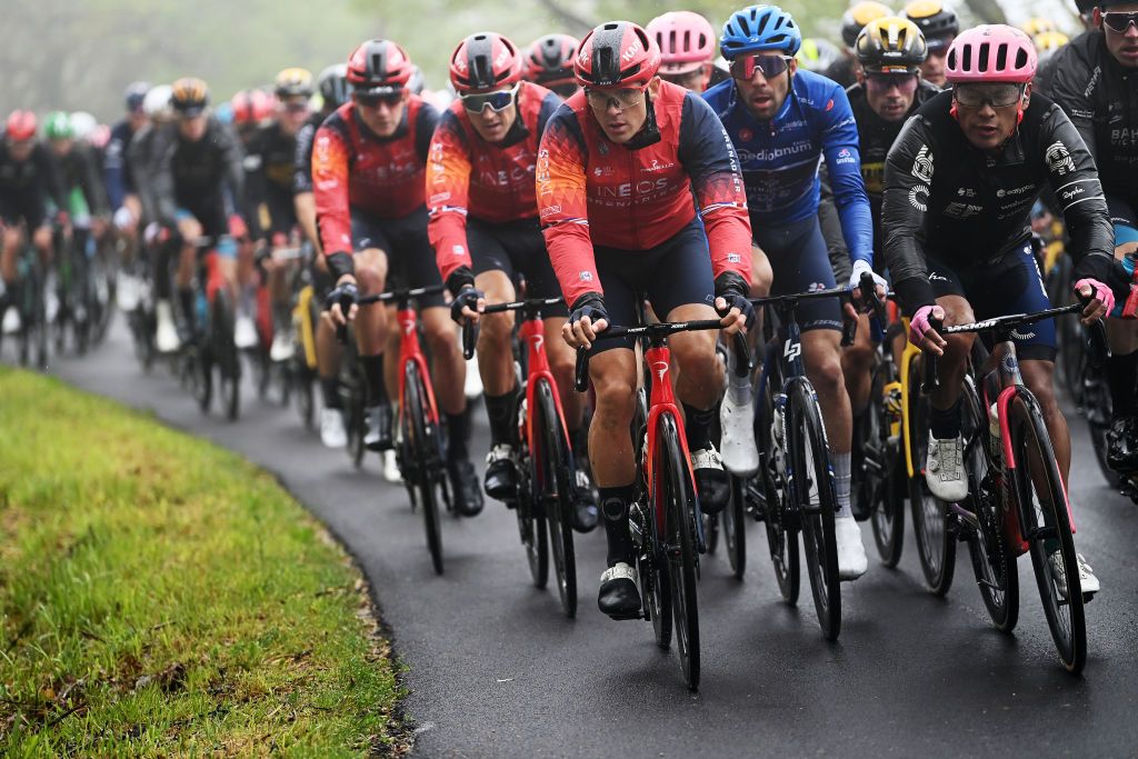 SALERNO ITALY MAY 10 Ben Swift of The United Kingdom and Team INEOS Grenadiers competes during the 106th Giro dItalia 2023 Stage 5 a 171km stage from Atripalda to Salerno UCIWT on May 10 2023 in Salerno Italy Photo by Tim de WaeleGetty Images