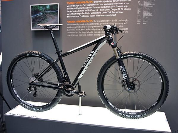 Canyon introduced a new Grand Canyon AL alloy 29er hardtail at this year's Eurobike show.