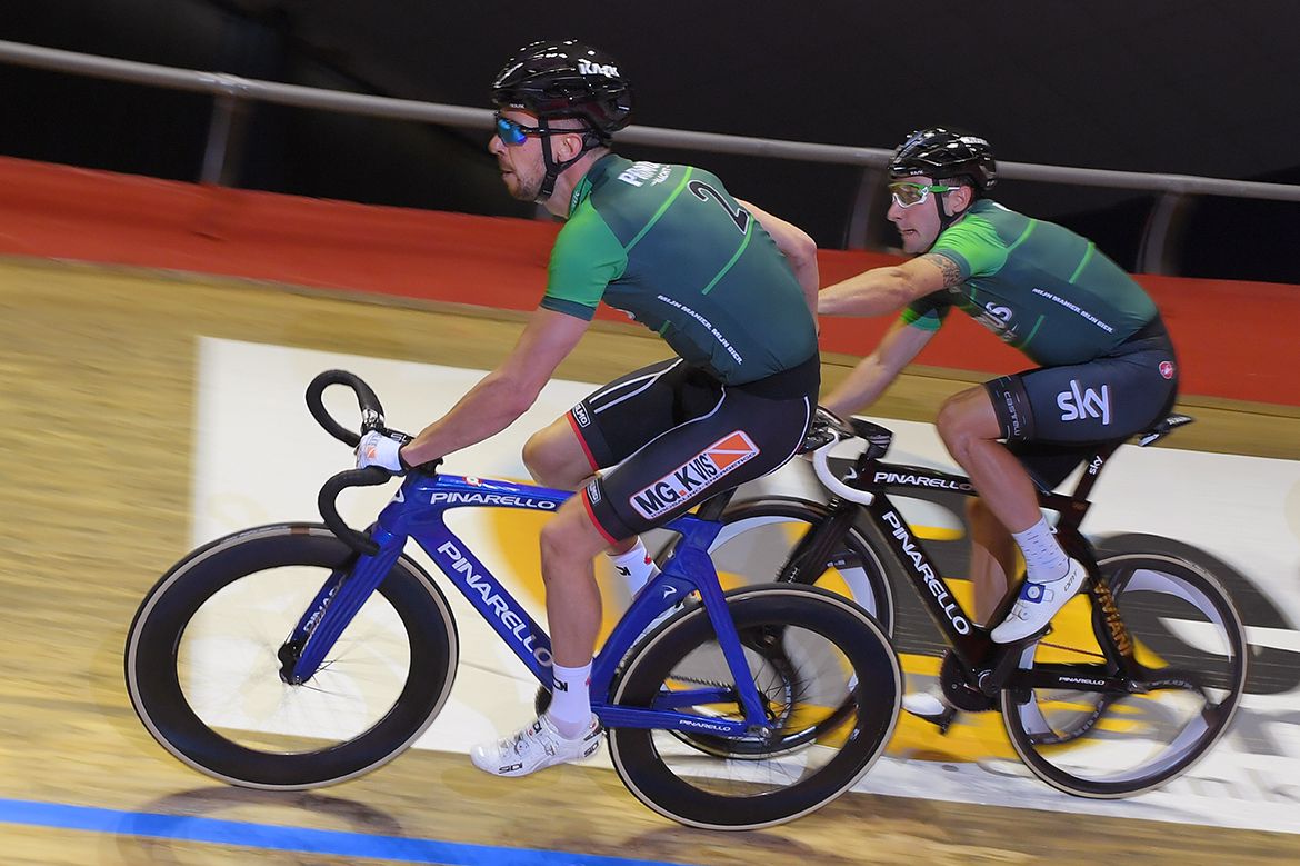 Michele Scartezzini and Elia Viviani in action