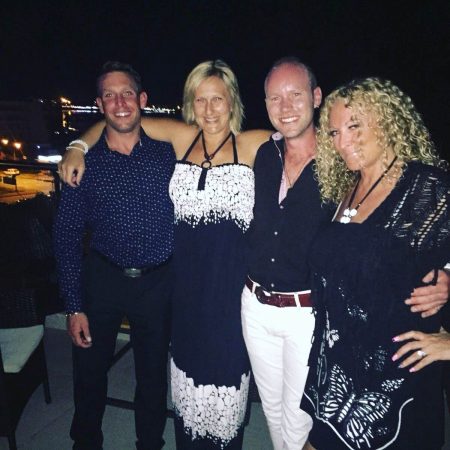 Els and I with our holiday friends
