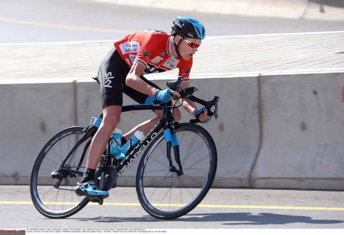 Chris Froome (Sky) at the Tour of Oman.