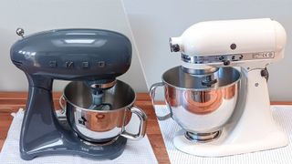 Smeg retro stand mixer and KitchenAid's Artisan stand mixer