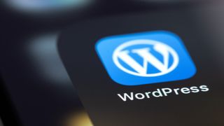 WordPress logo on mobile