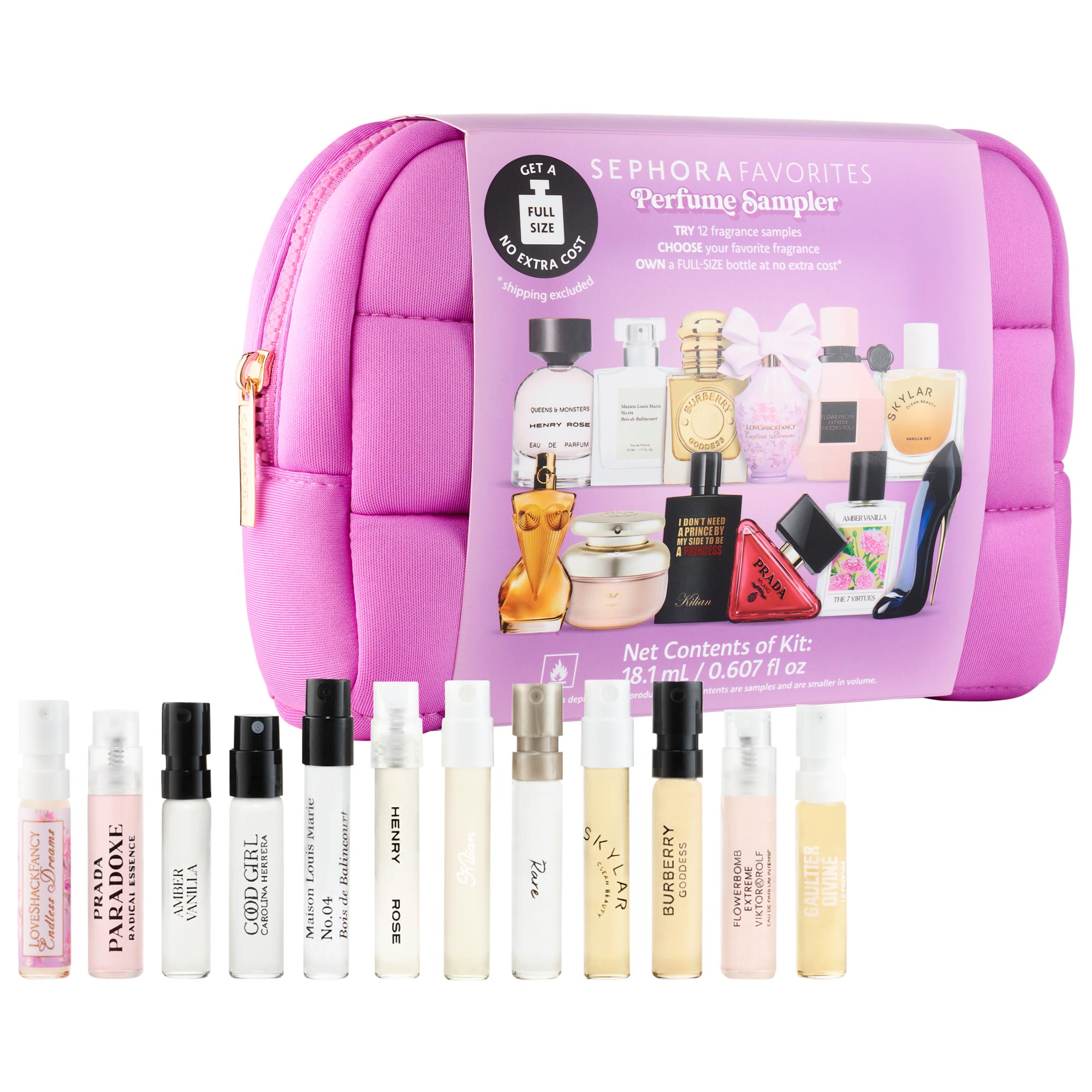 Perfume Sampler Set With Floral &amp;amp; Vanilla Perfumes