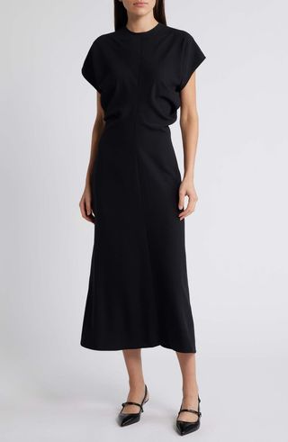 Theo Drape Midi Dress