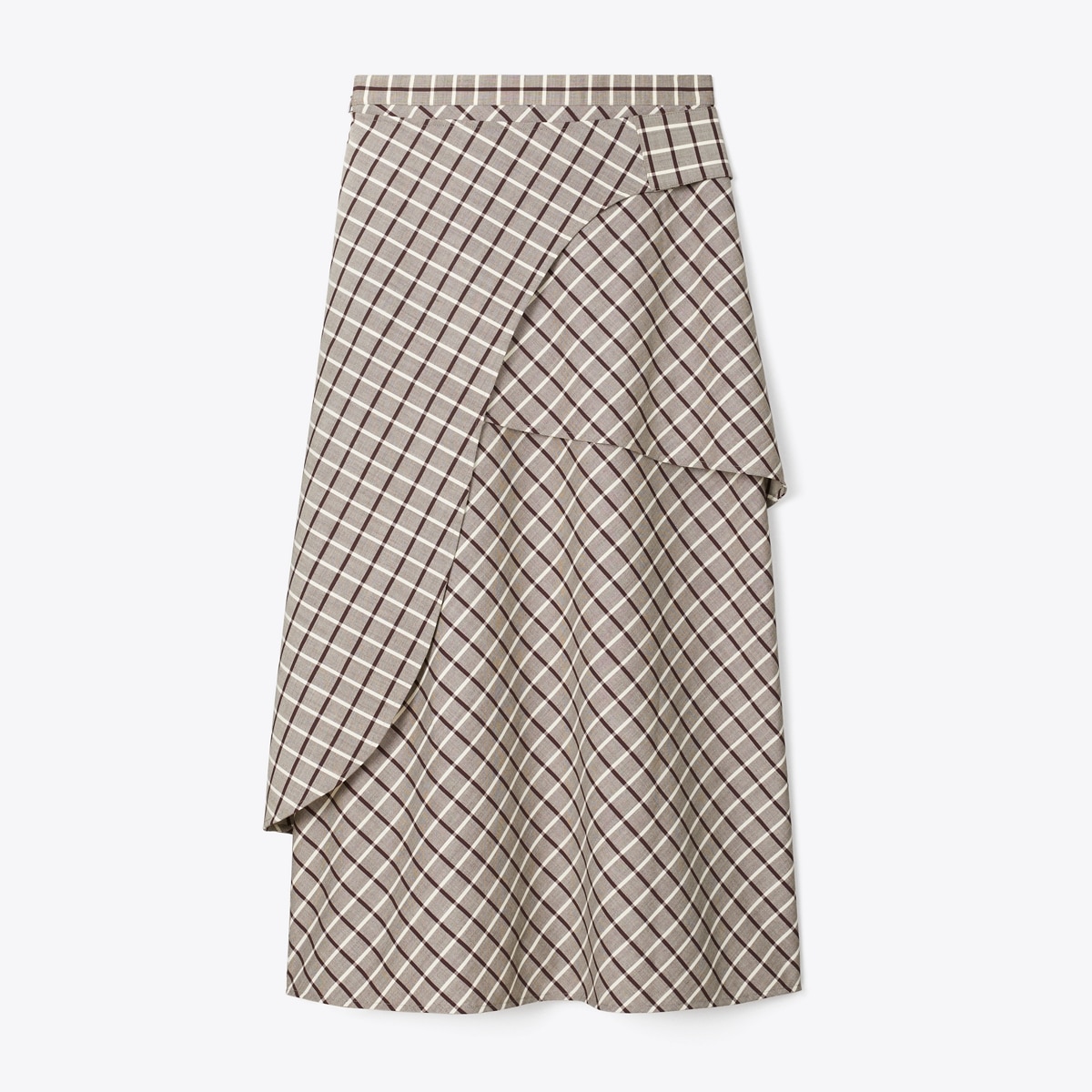 Wool Wrap Skirt in Purple, Size 4
