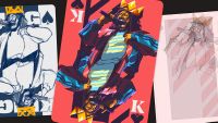 Playing card art based on hip hop