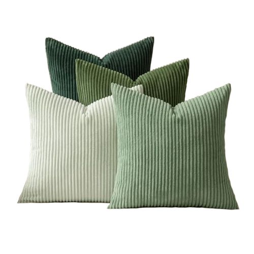 Miulee Set of 4 Throw Pillow Covers