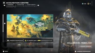 Helldivers 2 Helldivers Mobilize warbond acquisitions