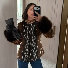 Aimee Song in the Carelli Bambi Jacket