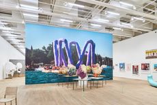 Installation view of the first posthumous UK retrospective of Franz West at Tate Modern
