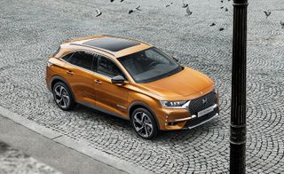 Aerial view of DS Automobiles DS7 Crossback