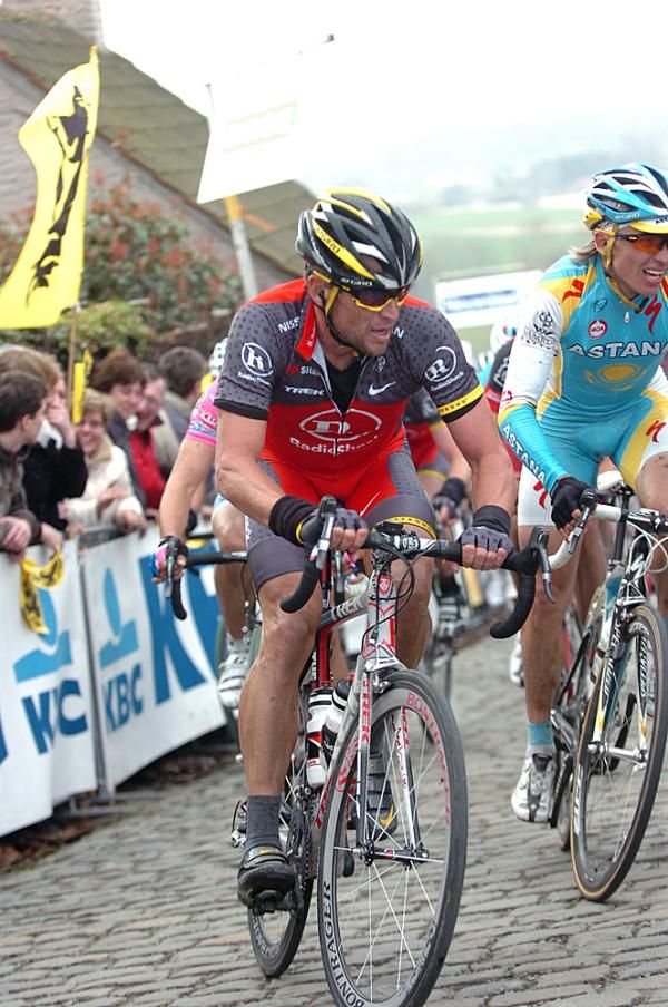 Armstrong on the climb.