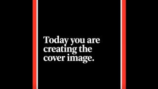 A screenshot from a video from Time Magazine featuring the words "Today you are creating the cover image" 