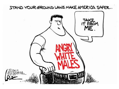 Editorial cartoon Stand Your Ground