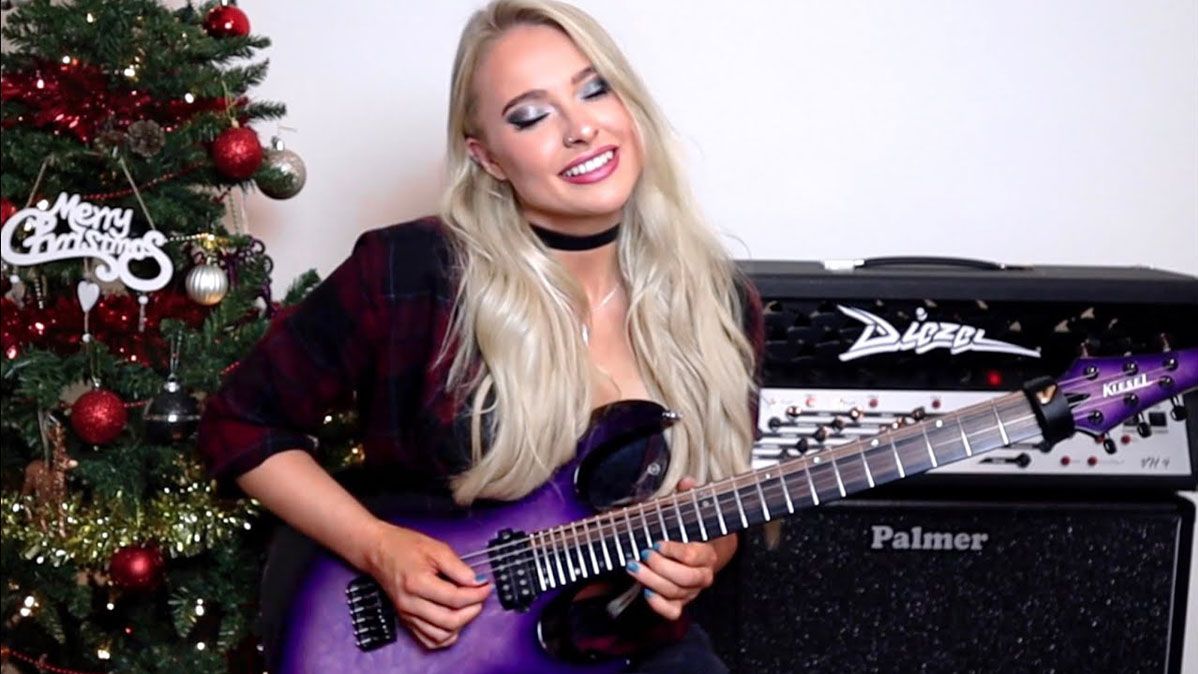 Watch Sophie Lloyd sleigh a shred guitar version of